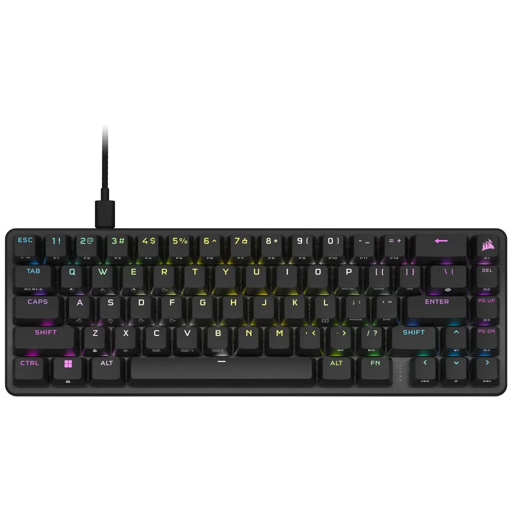 Corsair K65 PRO MINI RGB 65% Optical-Mechanical Gaming Keyboard - Corsair OPX switches - Black
