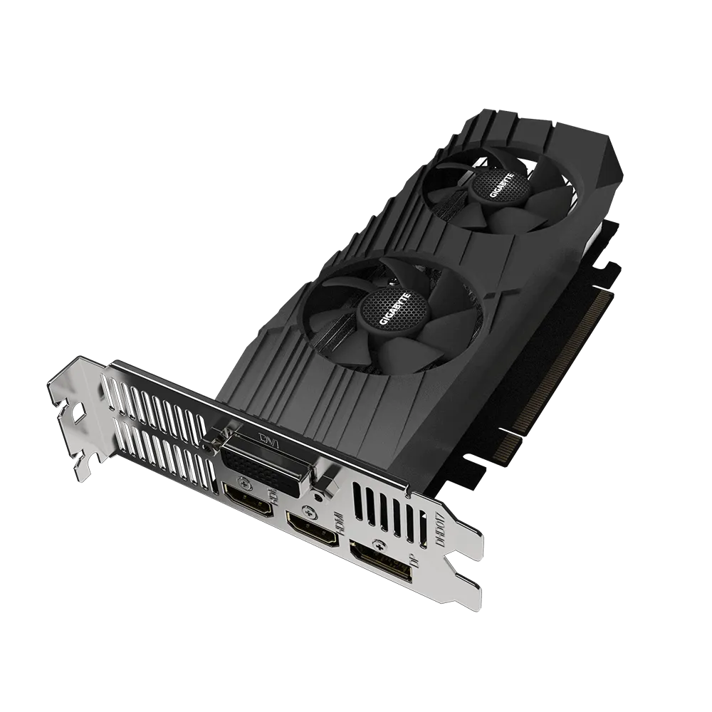 GIGABYTE nVidia GeForce® GTX 1650 OC- 4GB GDDR6 DP/DVI-D/2xHDMI - LP.