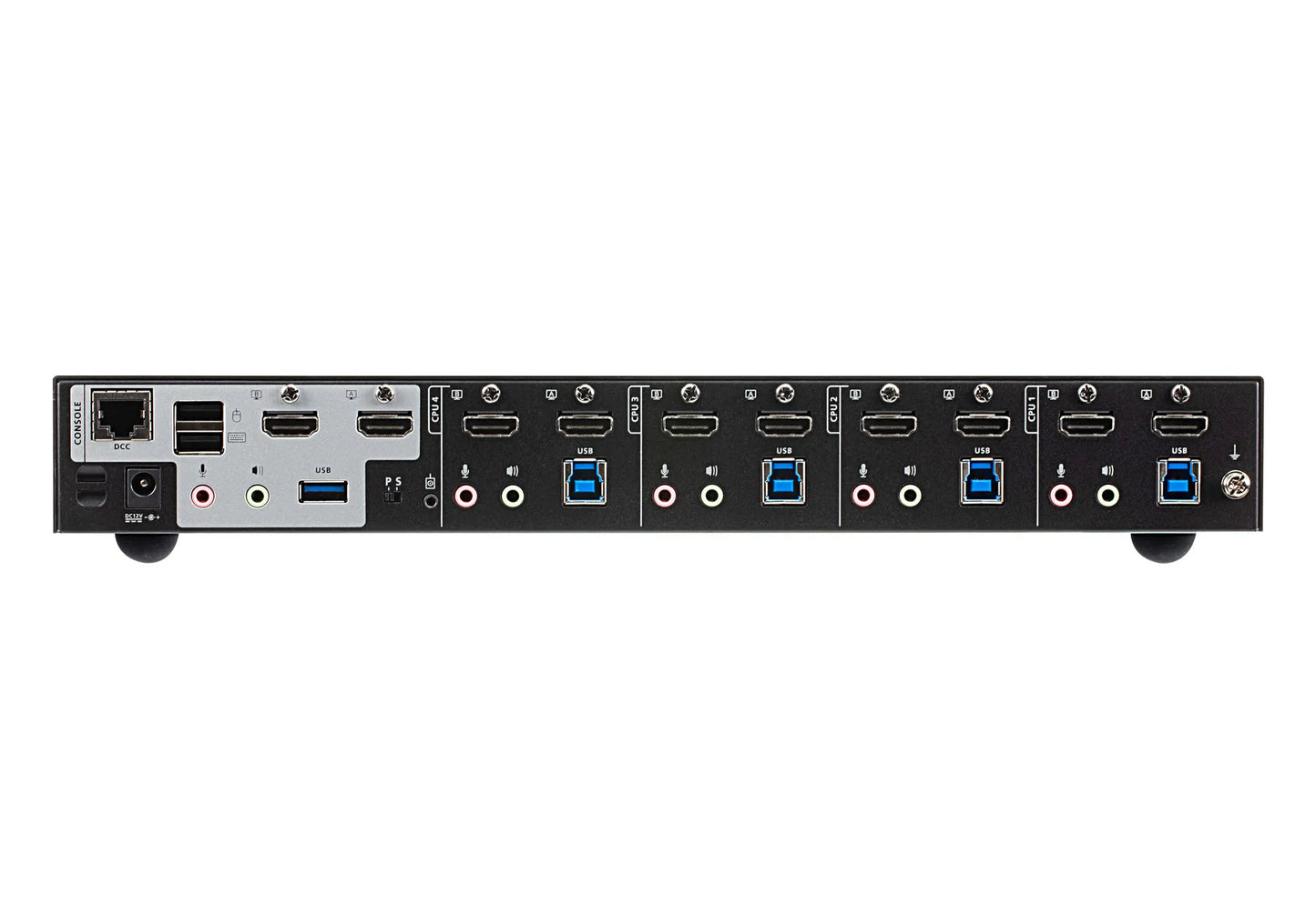 4-Port USB 3.0 4K HDMI Dual Display KVMP™ Switch HDMI 2.0 standard and supports up to 4K DCI (4096 x 2160 @ 60Hz)