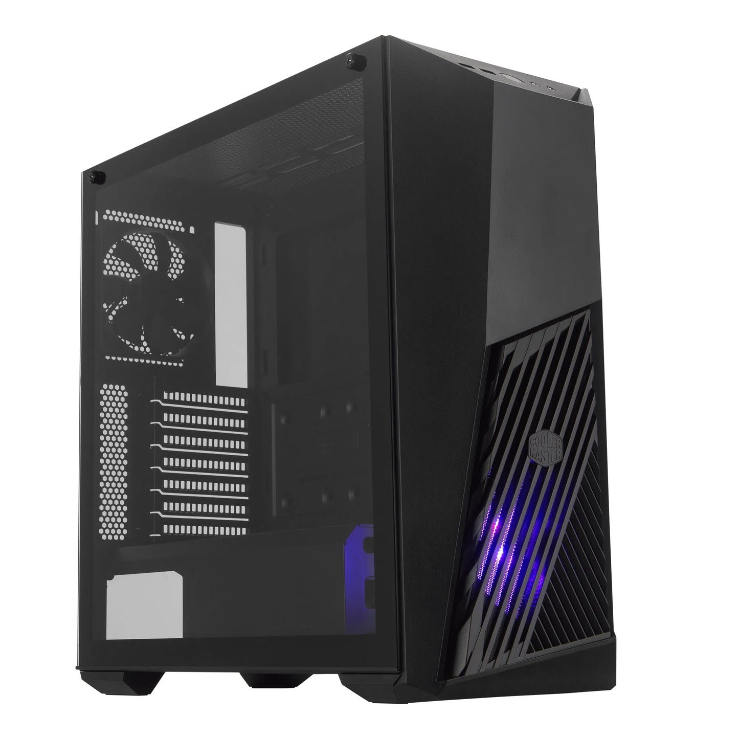 Cooler Master Masterbox K501L ATX; Black; Windowed; Angular Front Ventilation; RGB Fan