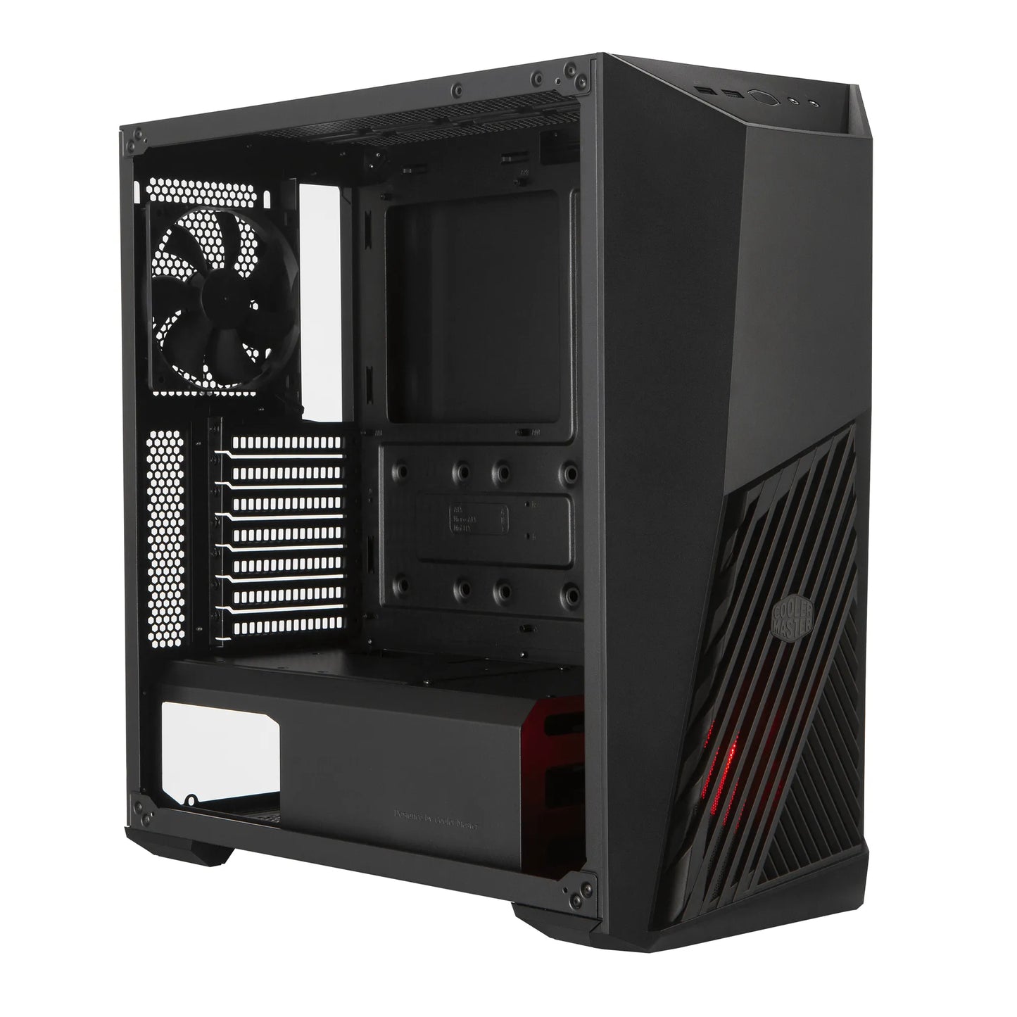 Cooler Master Masterbox K501L ATX; Black; Windowed; Angular Front Ventilation; RGB Fan