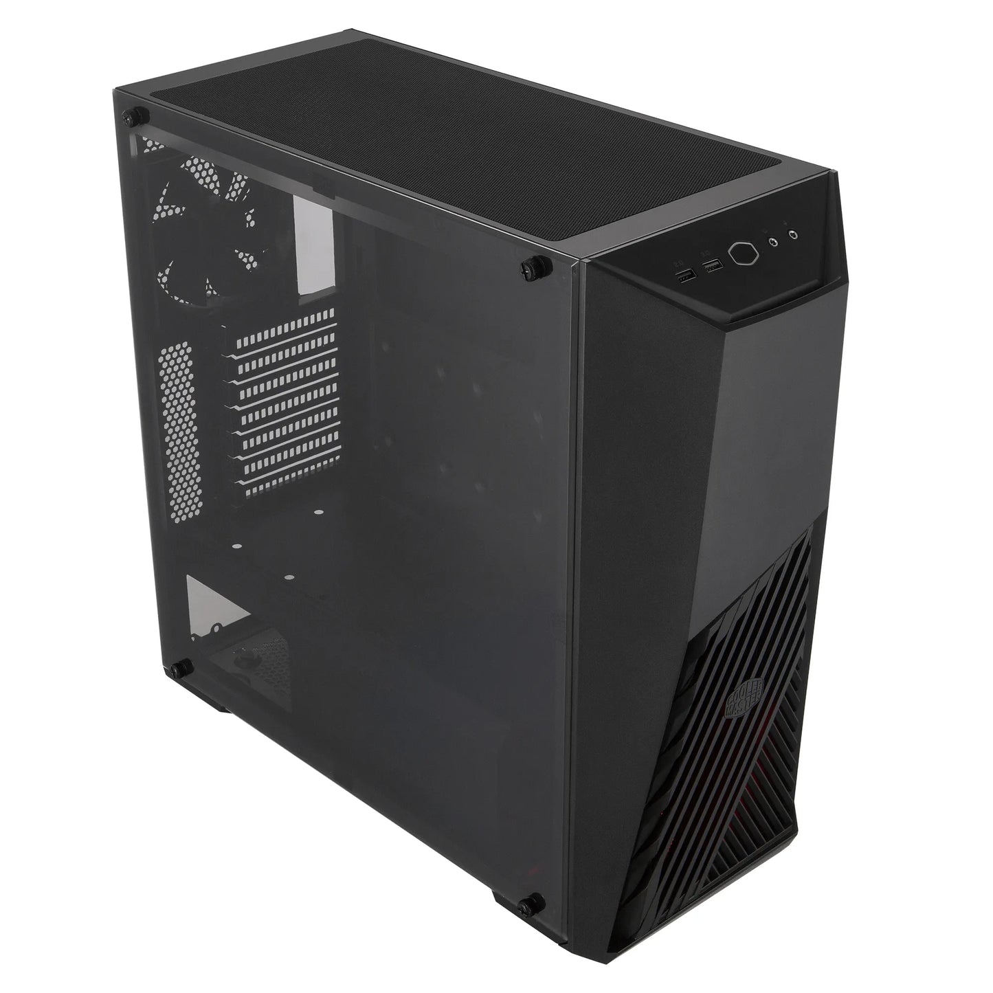 Cooler Master Masterbox K501L ATX; Black; Windowed; Angular Front Ventilation; RGB Fan