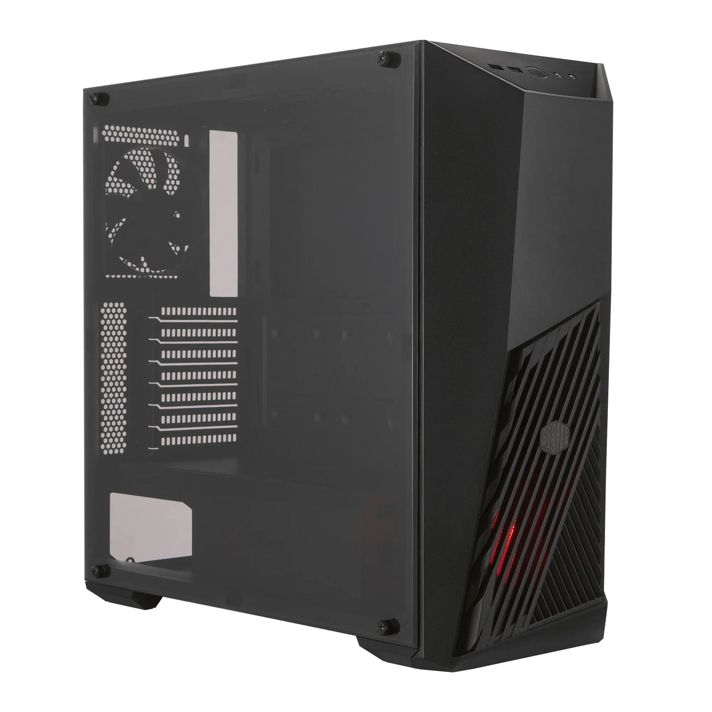 Cooler Master Masterbox K501L ATX; Black; Windowed; Angular Front Ventilation; RGB Fan