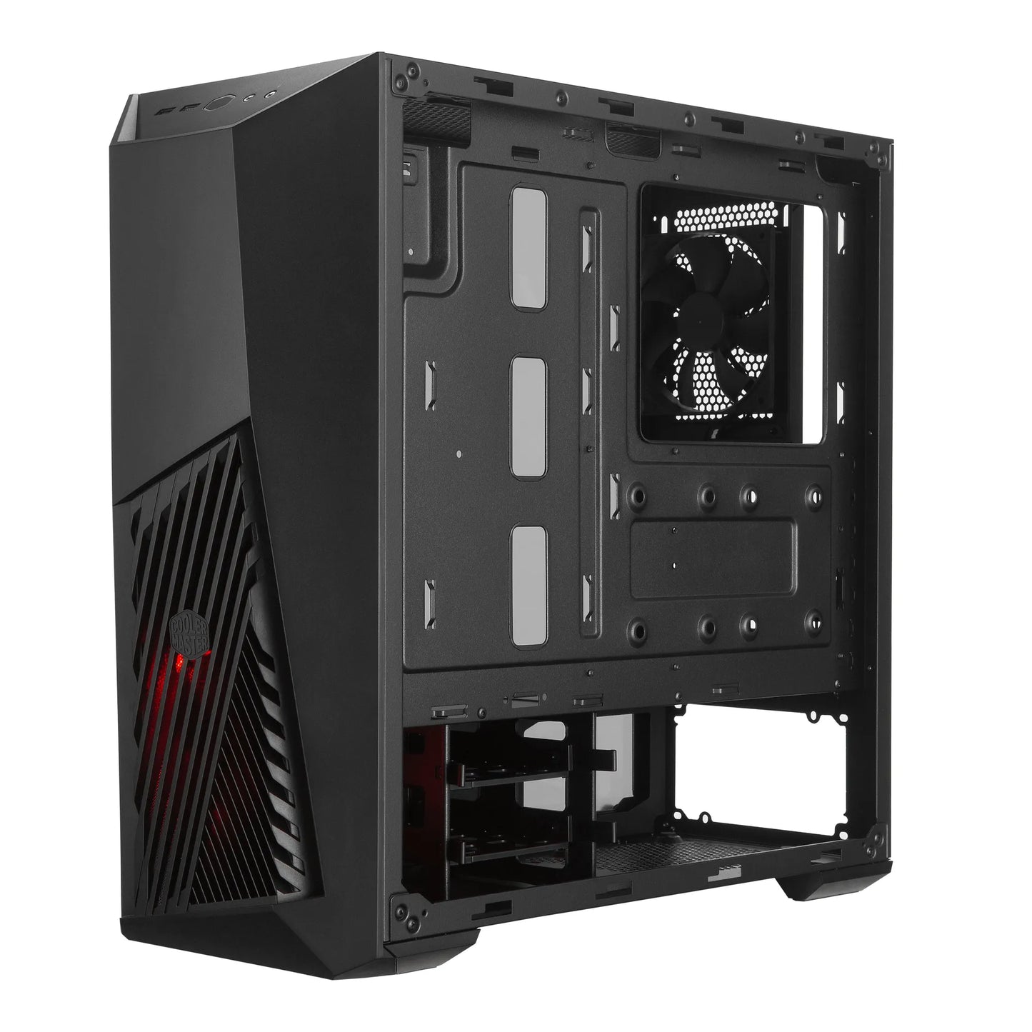 Cooler Master Masterbox K501L ATX; Black; Windowed; Angular Front Ventilation; RGB Fan