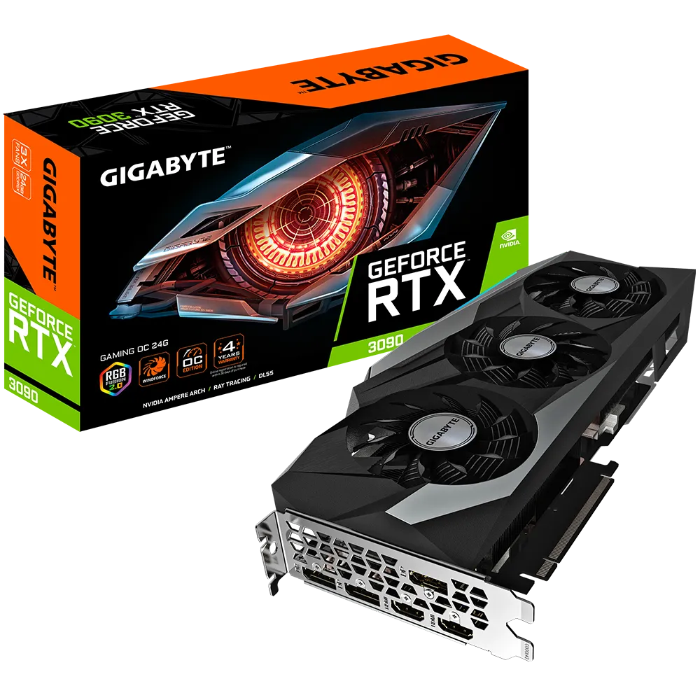 GIGABYTE nVidia RTX 3090 GAMING OC - 24GB GDDR6X 3xDP/ 2x HDMI.