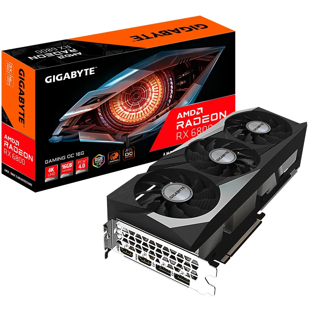 GIGABYTE AMD Radeon 6800 GAMING OC - 16GB GDDR6 1xHDMI/2xDP