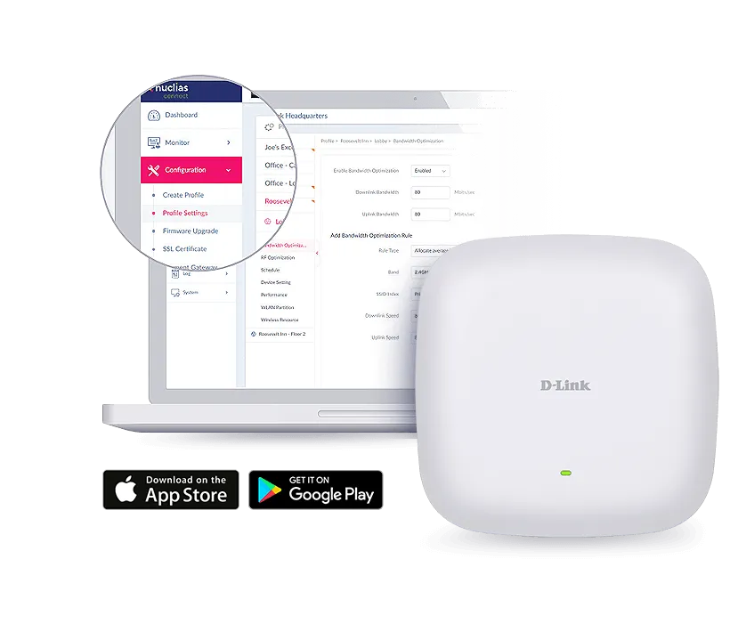 Wireless AX1800 Wi-Fi 6 (2 x 2 Concurrent Dual Band) 802.3at PoE APWi-Fi offers high transfer speeds 1800mbps Ceiling AP