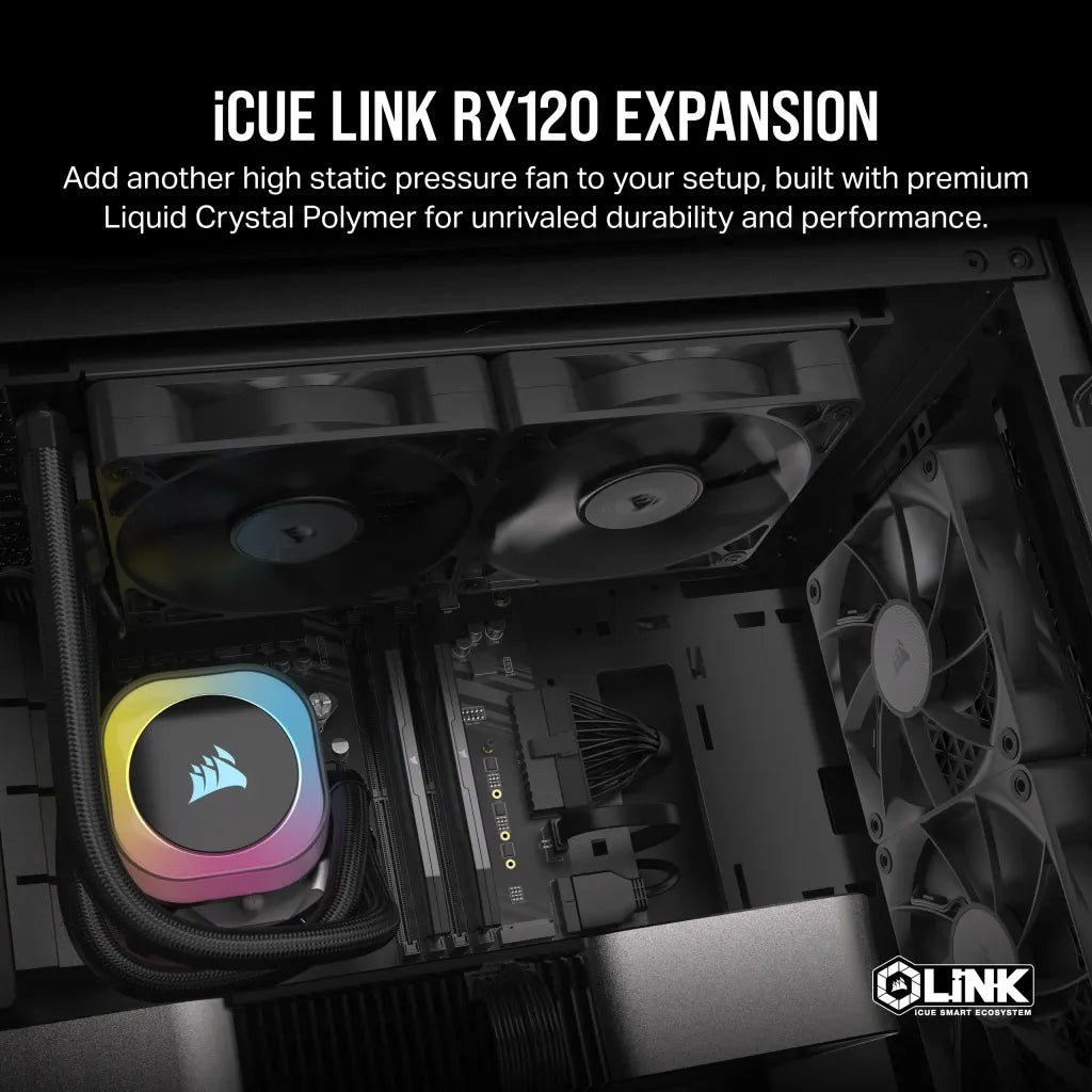 Corsair RX Series; iCUE LINK RX120; 120mm Fan; Single Pack.