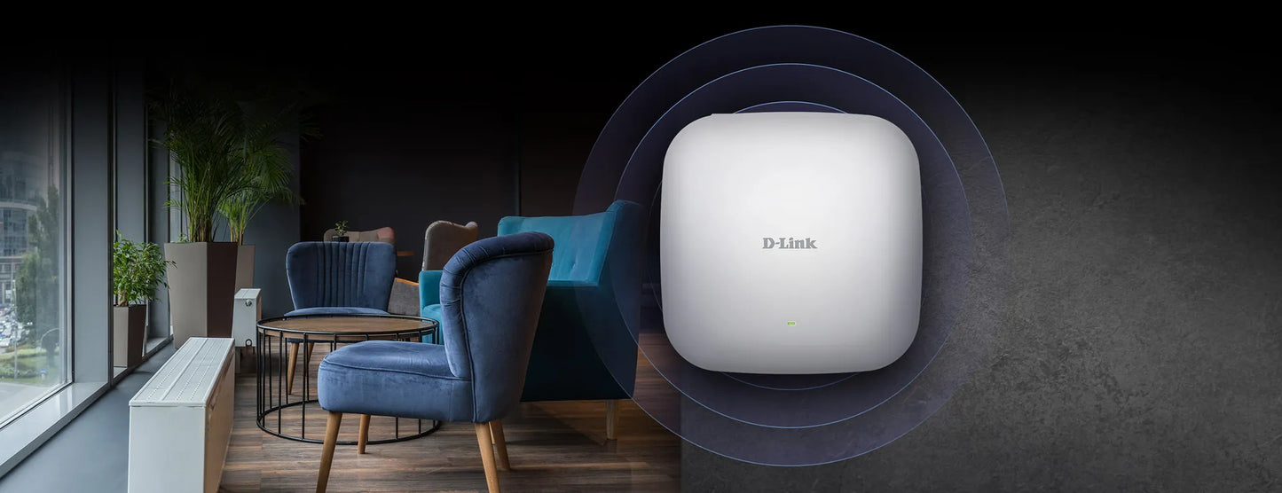 Wireless AX1800 Wi-Fi 6 (2 x 2 Concurrent Dual Band) 802.3at PoE APWi-Fi offers high transfer speeds 1800mbps Ceiling AP