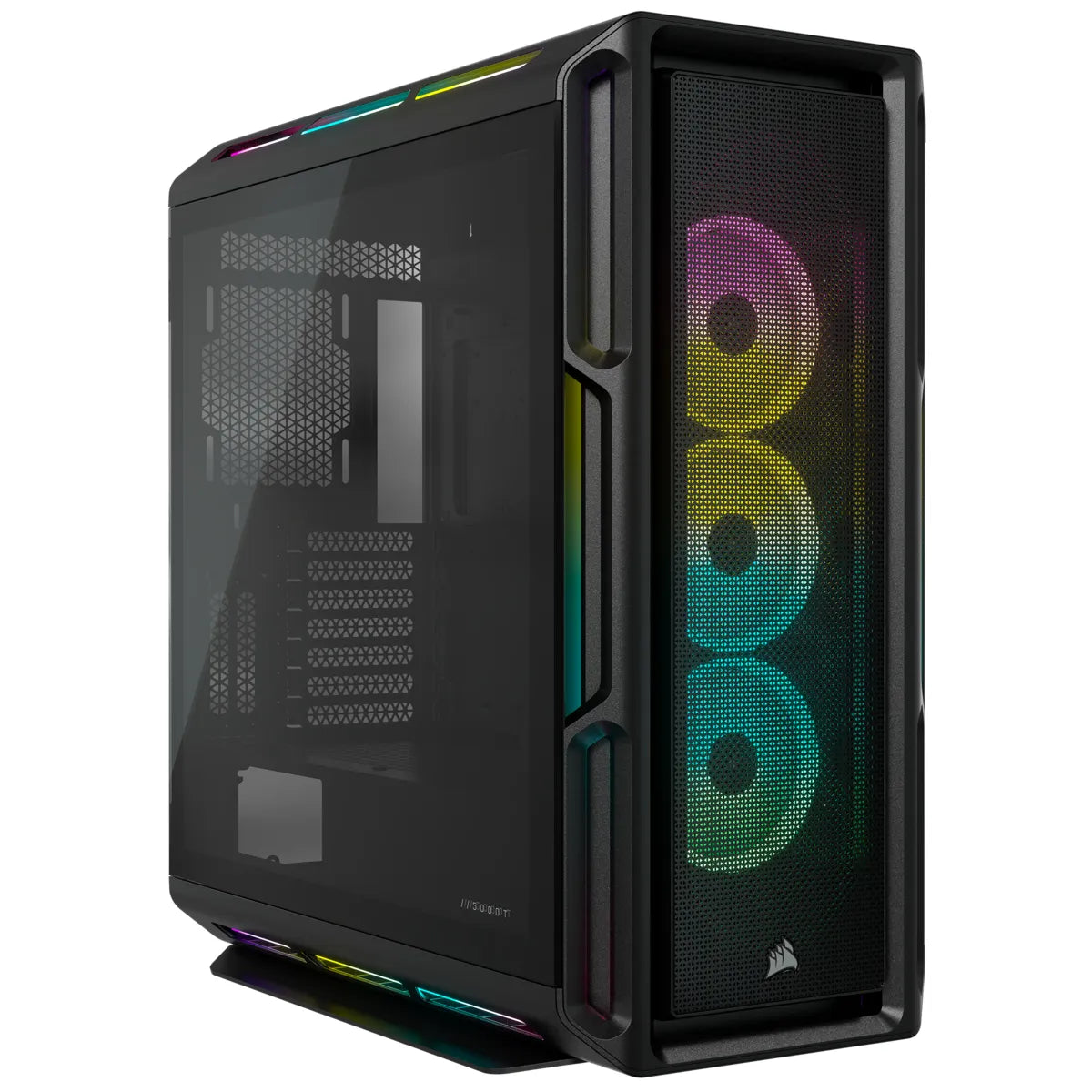 5000T RGB Black Tempered Glass Mid-Tower; 2x 3.5'' | 4x 2.5'' Drive Bays; Up to 360mm Radiator compatible; 4x 120mm fan incl