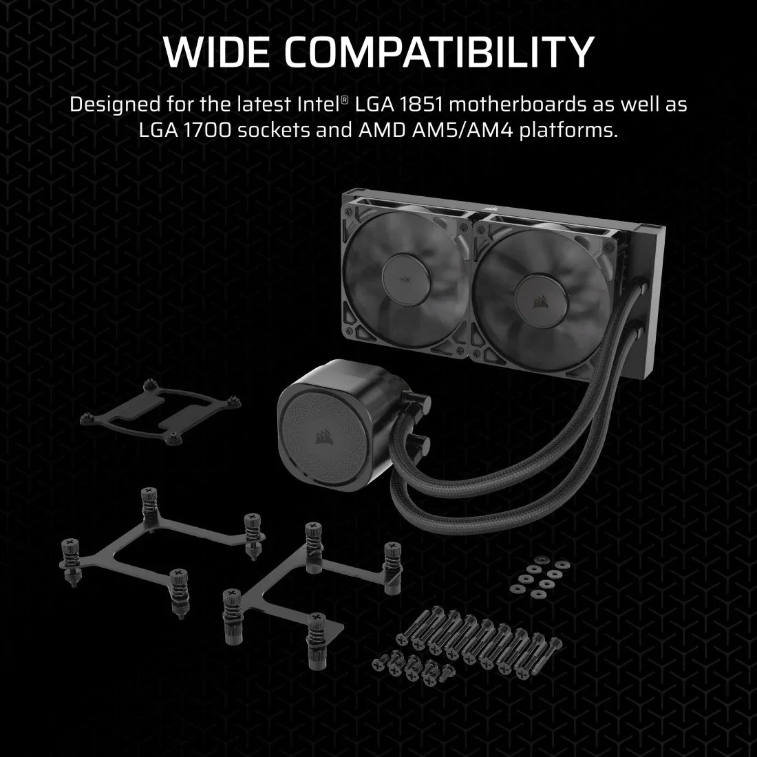Corsair NAUTILUS 240; 240mm Radiator; Liquid CPU Cooler; Intel® LGA 1851/1700; AMD® AM5/AM4