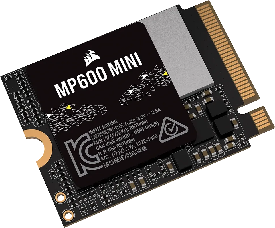 Corsair MP600 MINI 1TB M.2 NVMe PCIe Gen. 4 x4 SSD; Read Up To 4800MB/s; Write up to 4800MB/s