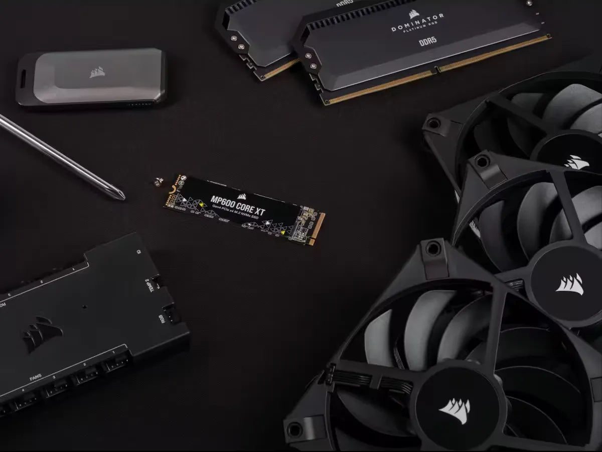 Corsair MP600 CORE XT 4TB NVMe PCIe M.2 SSD; Read Up To 5000MB/s; Write up to 4400MB/s