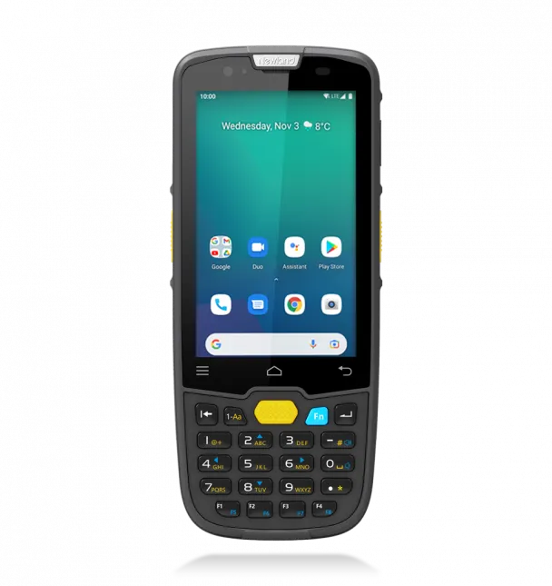 Newland - MT6755 Sei Mobile Computer with 4'' touchscreen; 2D CMOS Mega Pixel imager with Laser Aimer (CM6x); 4GB/64GB; BT; WiFi