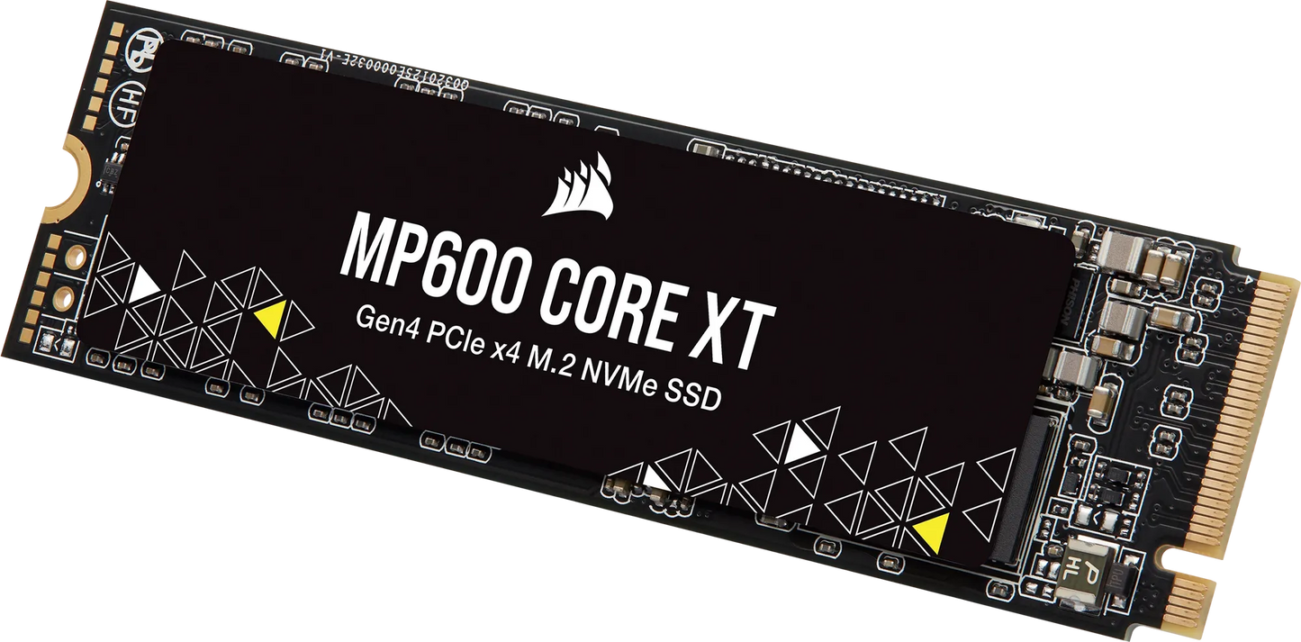 Corsair MP600 CORE XT 1TB NVMe PCIe M.2 SSD; Read Up To 5900MB/s; Write up to 5000MB/s.