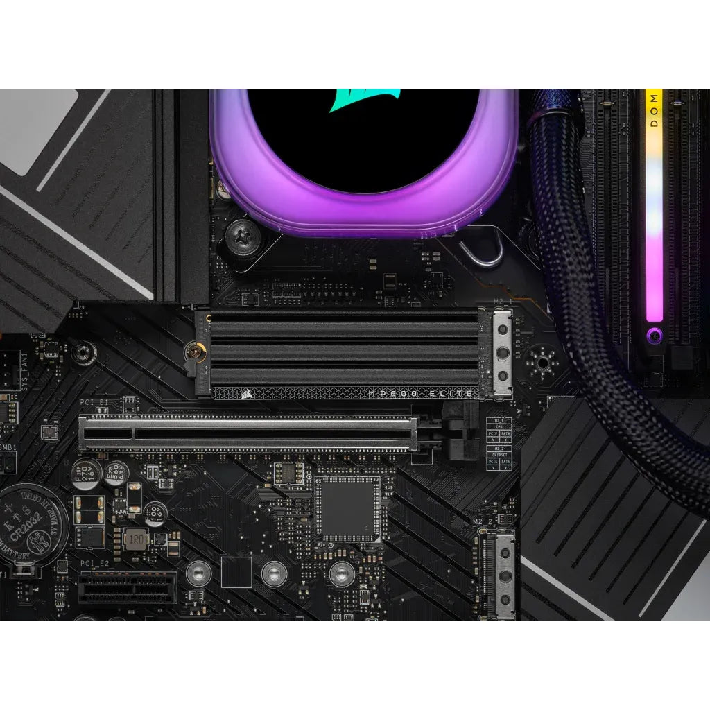 Corsair MP600 ELITE 2TB Gen4 PCIe x4 NVMe M.2 SSD with heatsink; Read Up To 7000MB/s; Write up to 6500MB/s