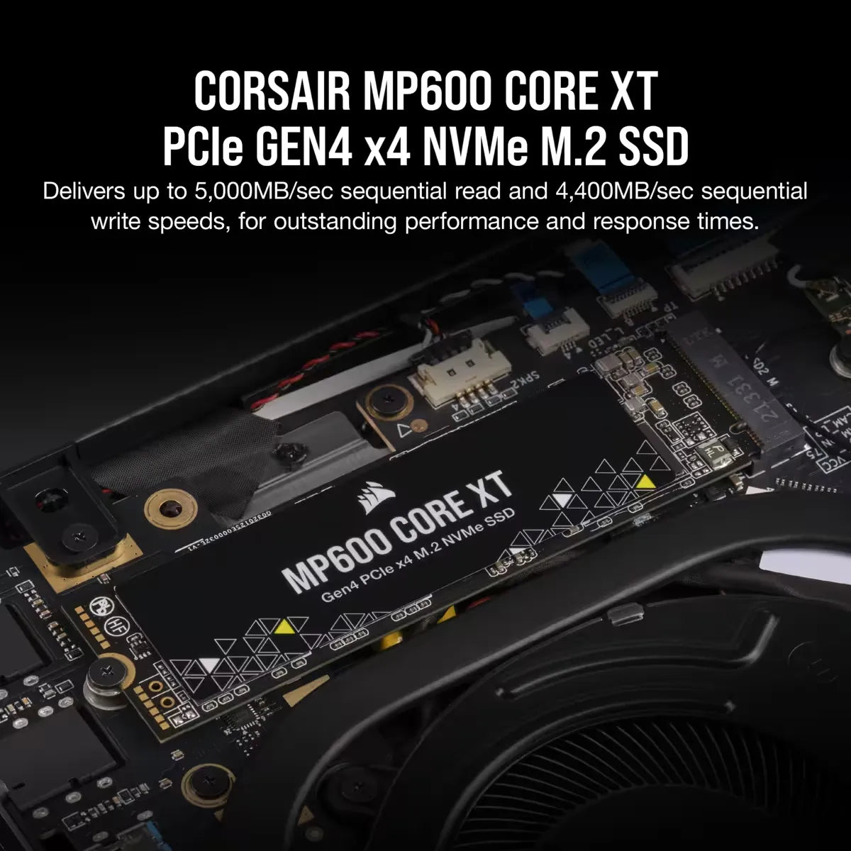 Corsair MP600 CORE XT 4TB NVMe PCIe M.2 SSD; Read Up To 5000MB/s; Write up to 4400MB/s