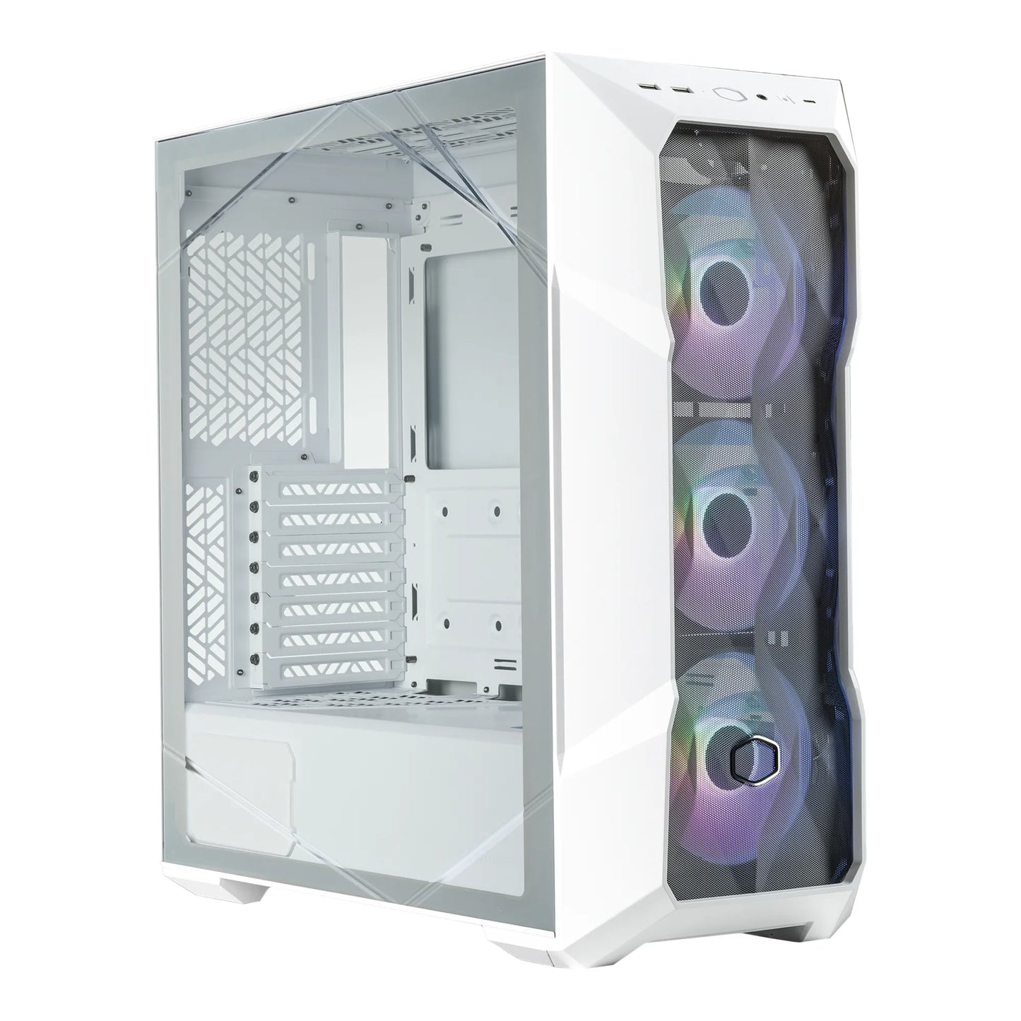 Cooler Master Case MasterBox TD500 Mesh V2 White - ARGB ATX PC Case