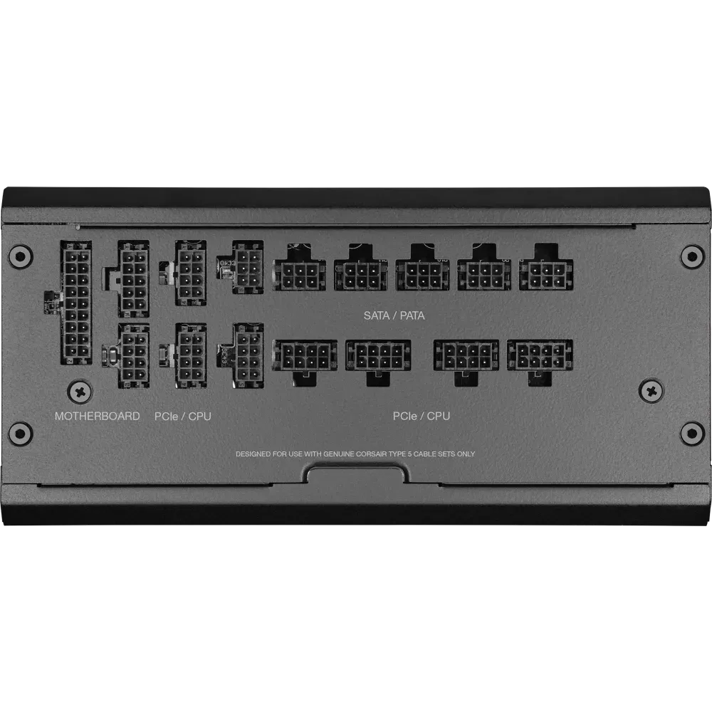 Corsair RM1200x Shift —1200 Watt 80 PLUS Gold;10yr Warranty. ATX (1); EPS (2);PCI-E (4);12VHPWR (1);PATA (8);SATA (12)