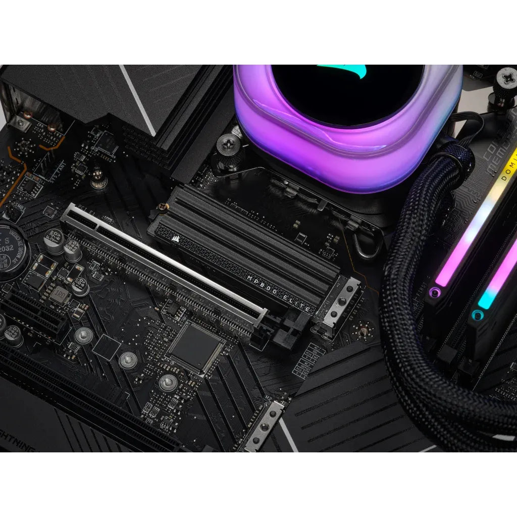 Corsair MP600 ELITE 2TB Gen4 PCIe x4 NVMe M.2 SSD with heatsink; Read Up To 7000MB/s; Write up to 6500MB/s