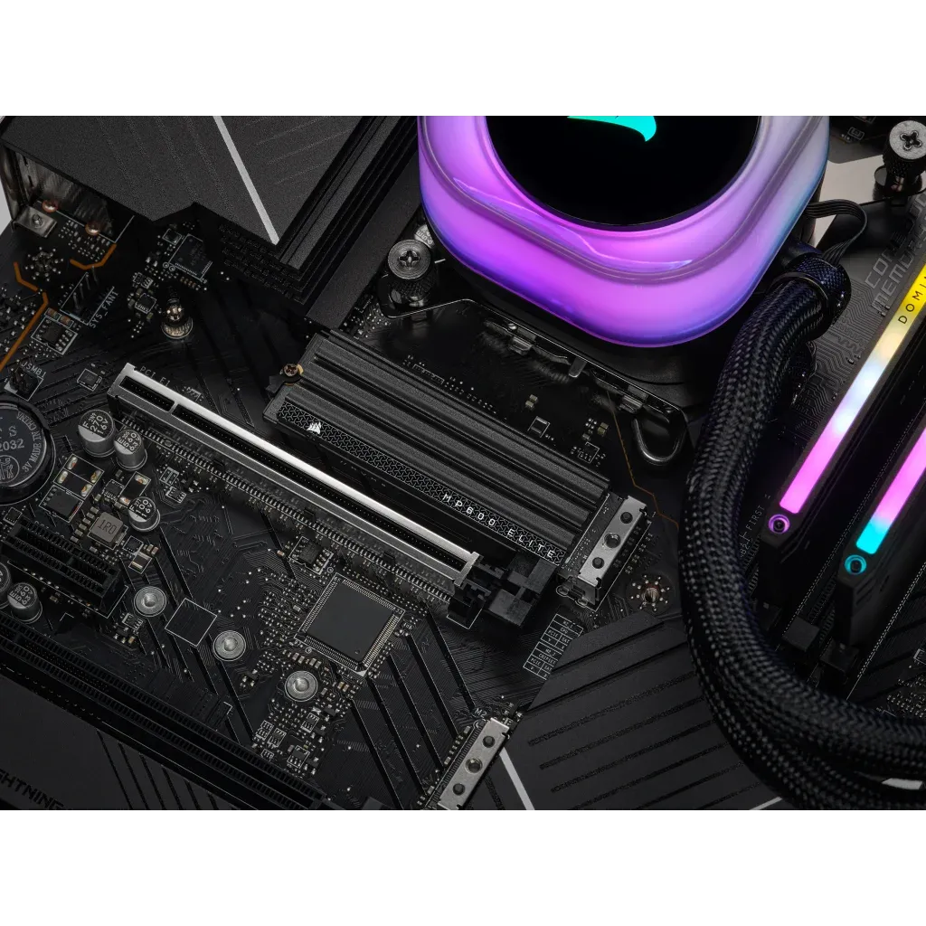 Corsair MP600 ELITE 2TB Gen4 PCIe x4 NVMe M.2 SSD with heatsink; Read Up To 7000MB/s; Write up to 6500MB/s