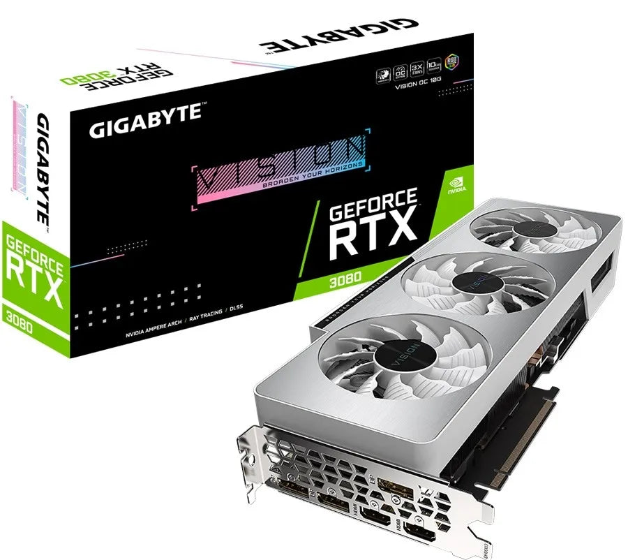 GIGABYTE nVidia RTX 3080 VISION OC - 10GB GDDR6X 3xDP/ 2x HDMI. V2.0