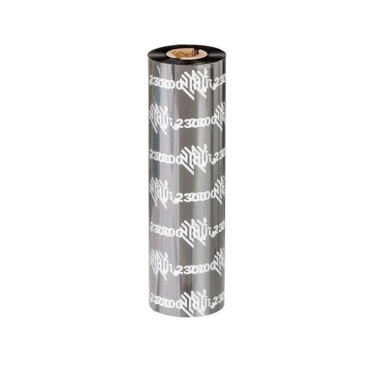 Zebra Original Wax Ribbon; 110mmx450m; 2300; Standard; 25mm core for ZT Series