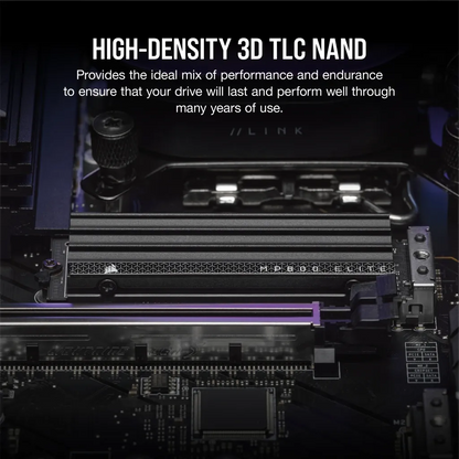 Corsair MP600 ELITE 2TB Gen4 PCIe x4 NVMe M.2 SSD with heatsink; Read Up To 7000MB/s; Write up to 6500MB/s
