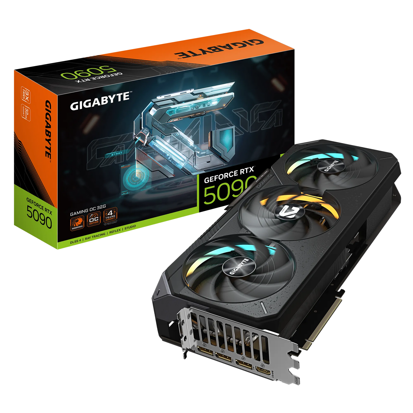 GIGABYTE nVidia GeForce RTX 5090 GAMING OC  - 32GB GDDR7; 512-Bit Memory Bus; 1x HDMI; 3x DisplayPort; Min 1000W PSU. .