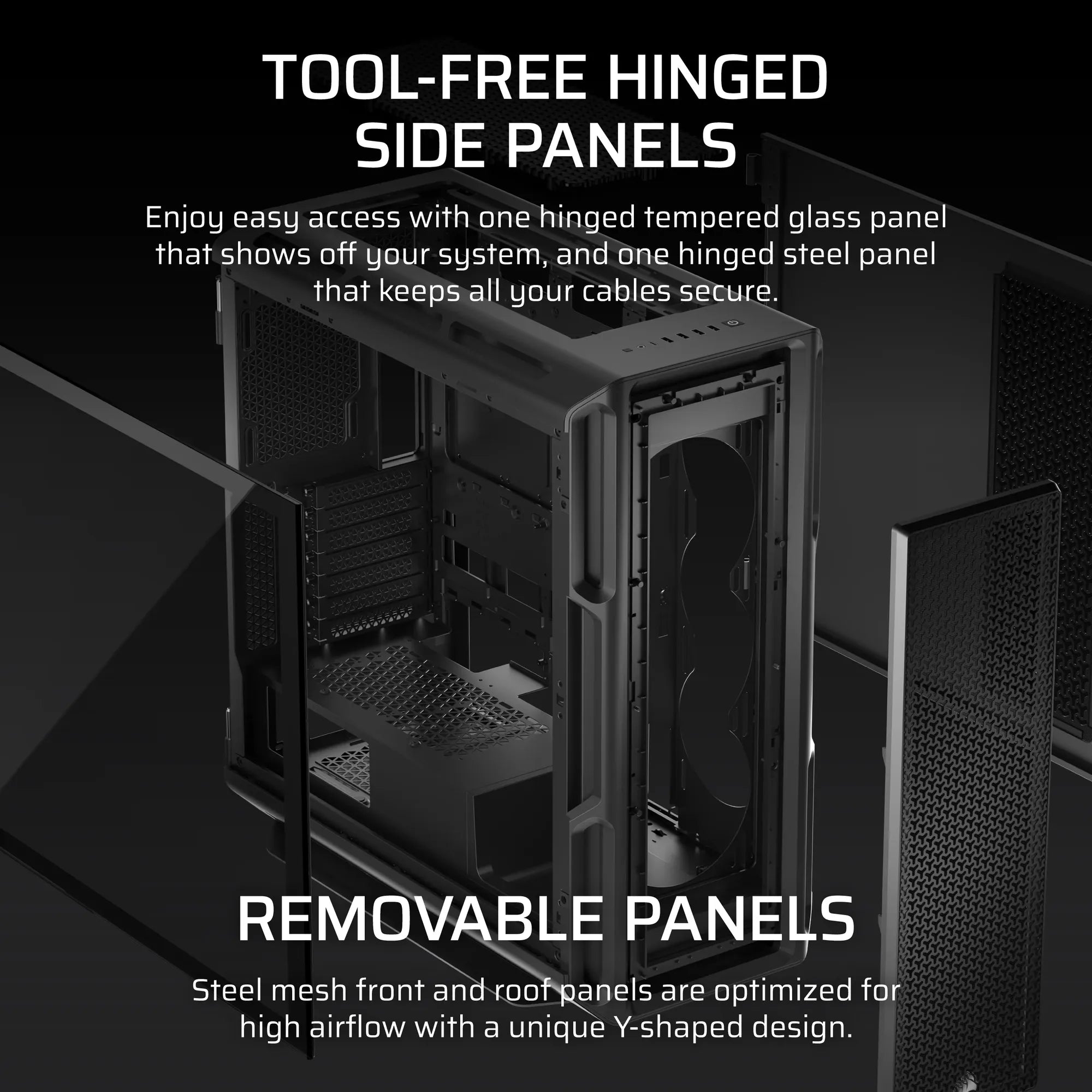 5000T Mid-Tower PC Case; Black