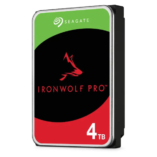 Seagate Ironwolf Pro ST4000NT001 4TB 3.5'' HDD NAS Drives 7200 RPM; SATA 6GB/s Interface; 256MB Cache;550TB/Year; Unlimited Bays