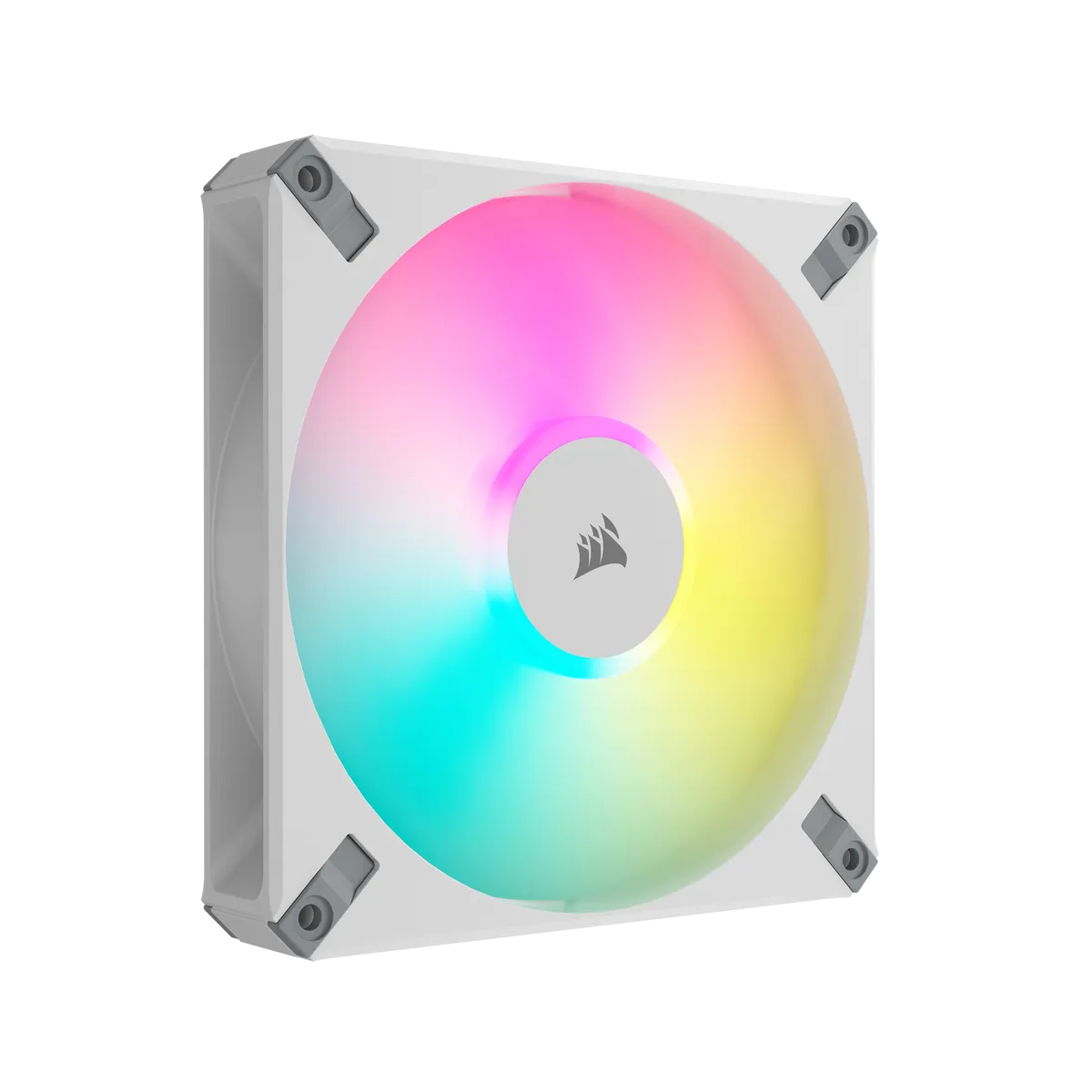CORSAIR AF ELITE Series; AF140 RGB ELITE WHITE; 140mm Fluid Dynamic RGB Fan with AirGuide; Single Pack