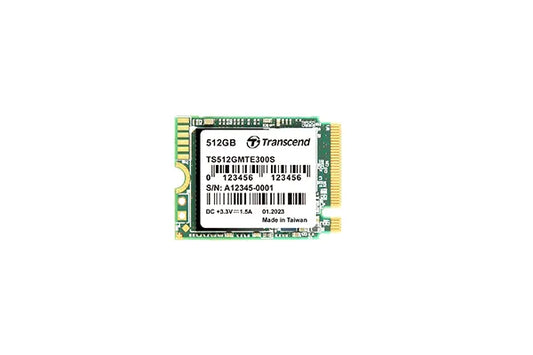 Transcend 512GB MTE300S PCI-E GEN 3x4 M.2 2230 SSD 3D NAND - 2000 MB/s Read 1100 MB/s Write - 200 TBW