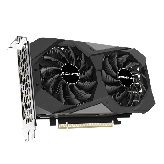 GIGABYTE nVidia GeForce RTX 3050 Windfore OC - 6GB GDDR6; 96-Bit Memory Bus; PCI Express 4.0; 2x HDMI; 2x DisplayPort.