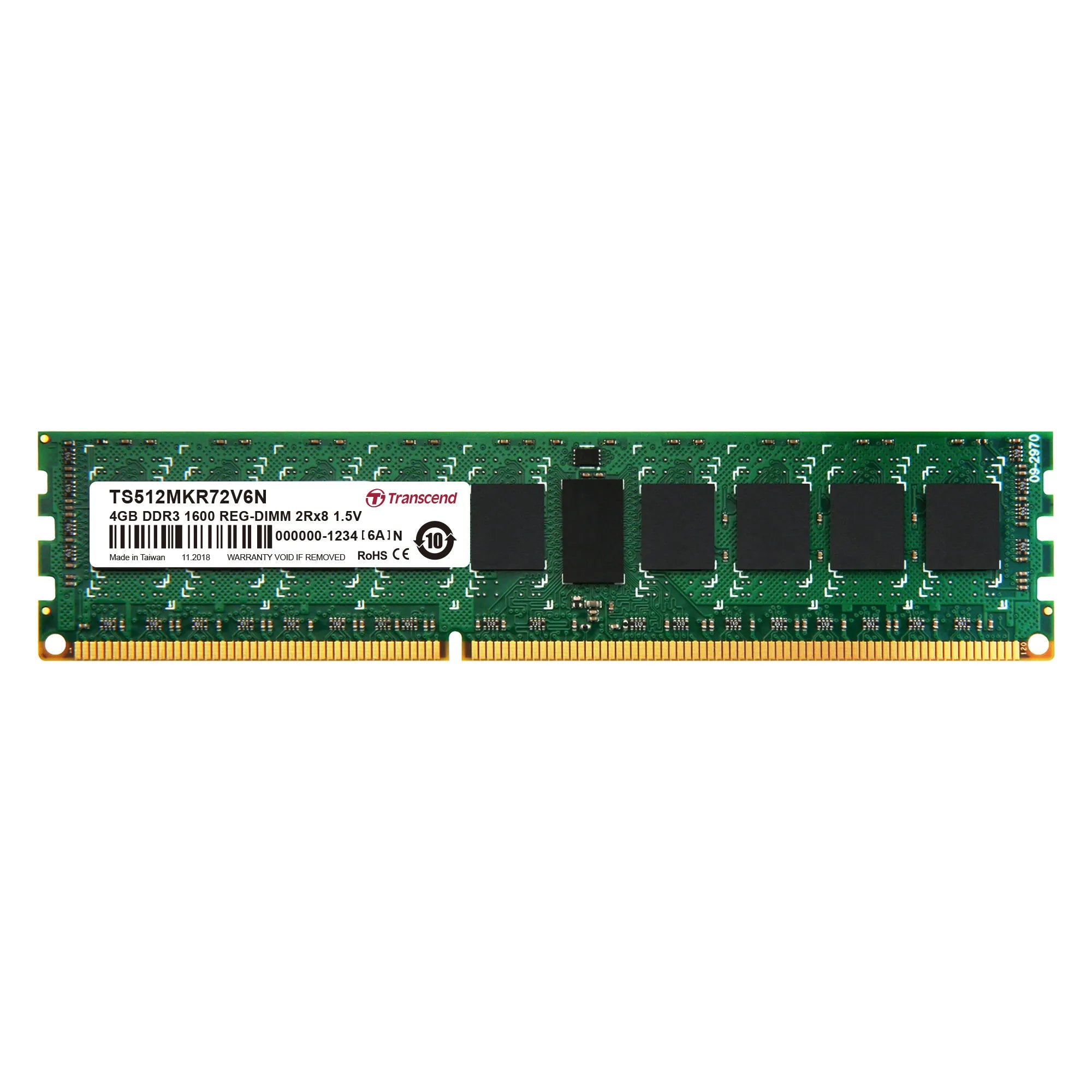 TRANSCEND 4GB DDR3-1600 REG-DIMM CL11