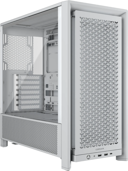 FRAME 4000D White Mid-Tower PC Case; 2x 3.5'' |  2x 2.5'' Drive Bays; Up to 360mm Radiator compatible; No Fans