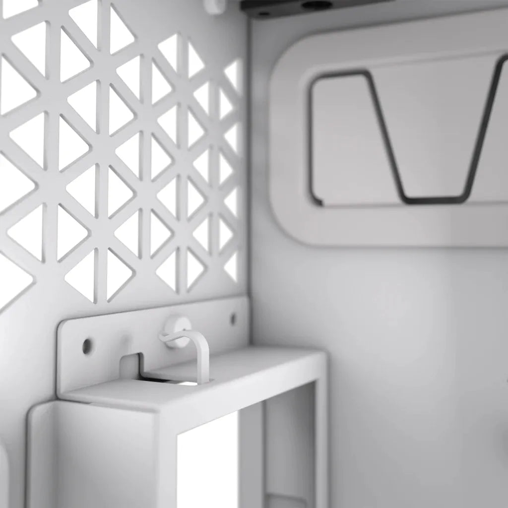 6500D Airflow White Tempered Glass Mid-Tower; 2x 3.5'' |  2x 2.5'' Drive Bays; Up to 360mm Radiator compatible