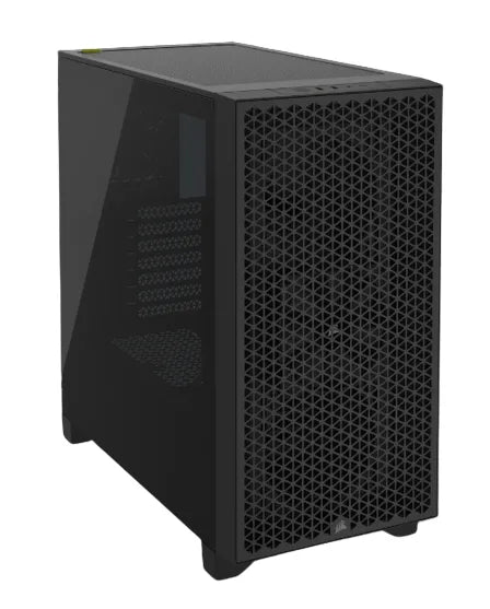 3000D AIRFLOW Black Mid-Tower PC Case; 2x 3.5'' |  2x 2.5'' Drive Bays; Up to 360mm Radiator compatible; 2x 120mm fan incl