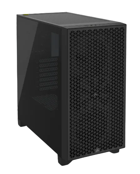 3000D AIRFLOW Black Mid-Tower PC Case; 2x 3.5'' |  2x 2.5'' Drive Bays; Up to 360mm Radiator compatible; 2x 120mm fan incl