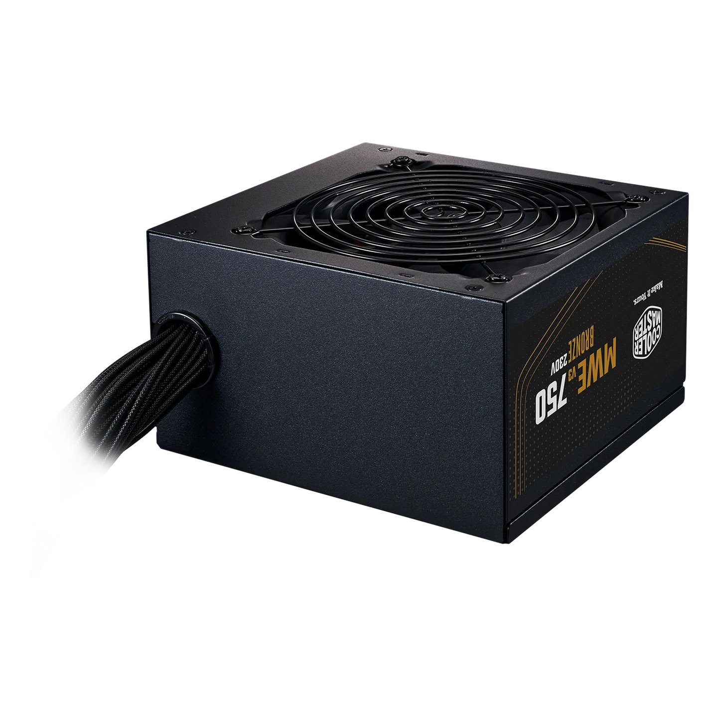 Cooler Master MWE 750 Bronze V2 offers 80 PLUS Bronze certification; guaranteeing an average efficiency of 88% at typical load.