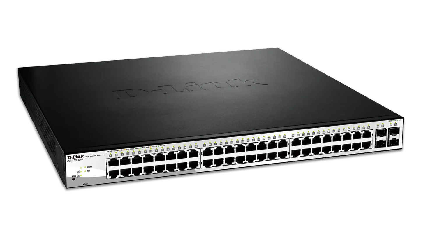 D-Link 48 PoE 10/100/1000 ports + 4 SFP ports Metro Switch