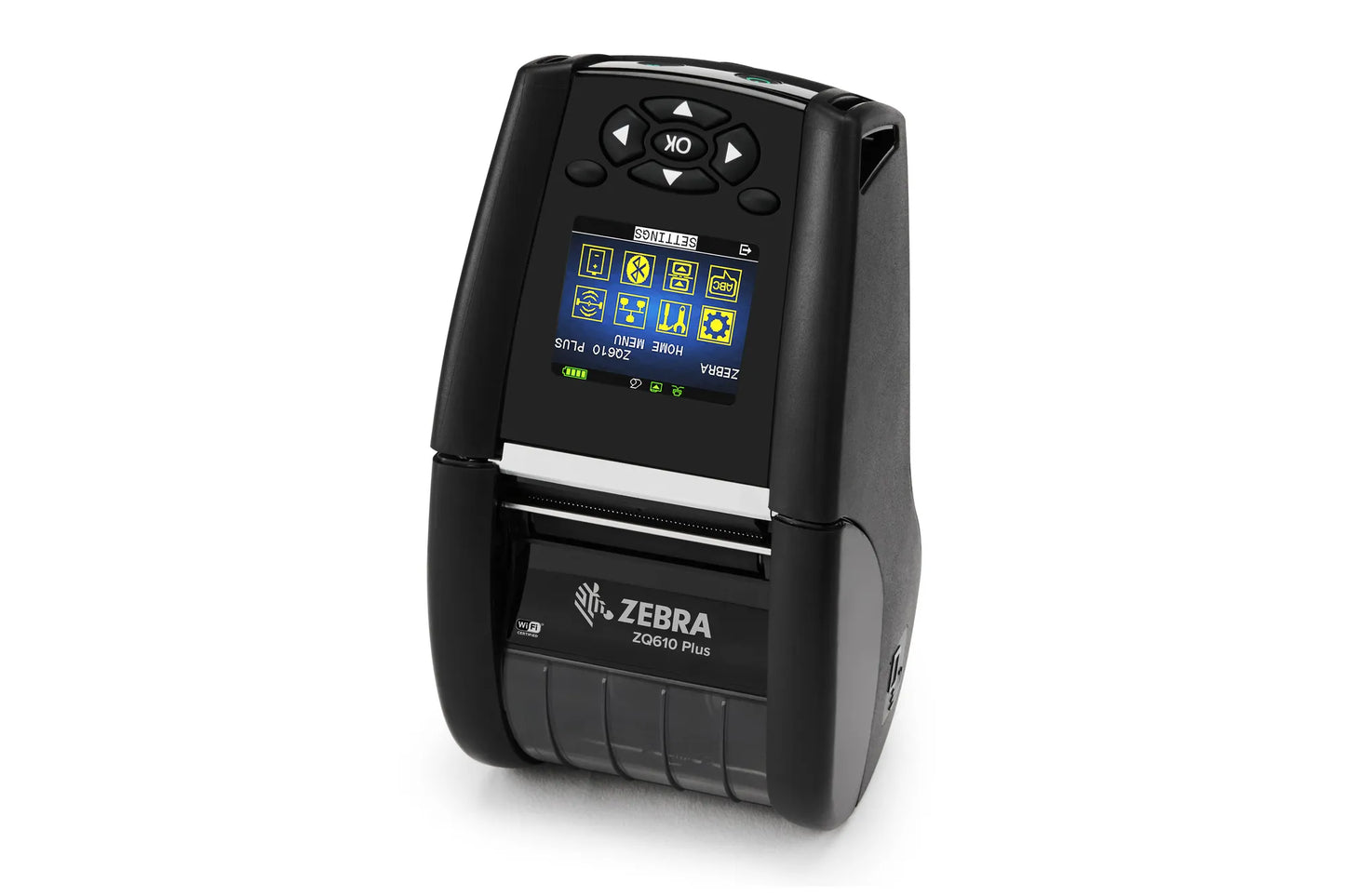 Zebra DT Printer ZQ620 Plus 3''/72mm; English fonts;Dual 802.11AC / BT4.x; Linered platen; 0.75'' core; Group E; Shoulder strap;