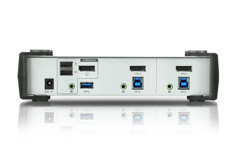 ATEN 2-port USB 3.0 DisplayPort Audio KVMP Switch support up to 3840x2160@30Hz W/(US/EU/OUT) CORD