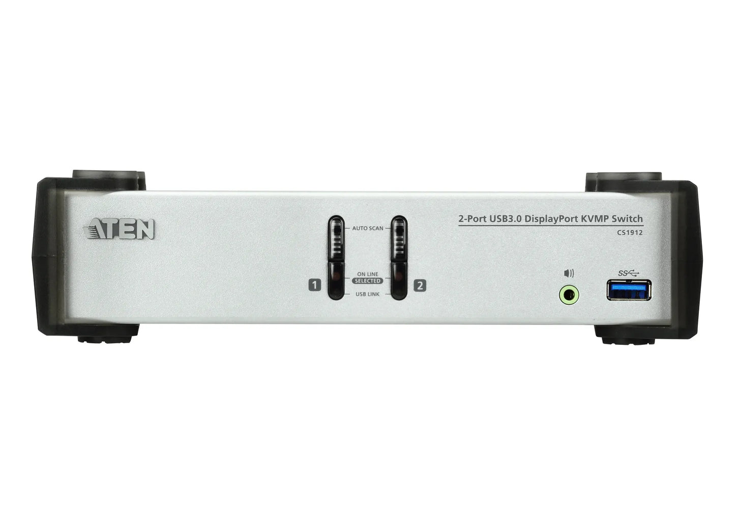 ATEN 2-port USB 3.0 DisplayPort Audio KVMP Switch support up to 3840x2160@30Hz W/(US/EU/OUT) CORD