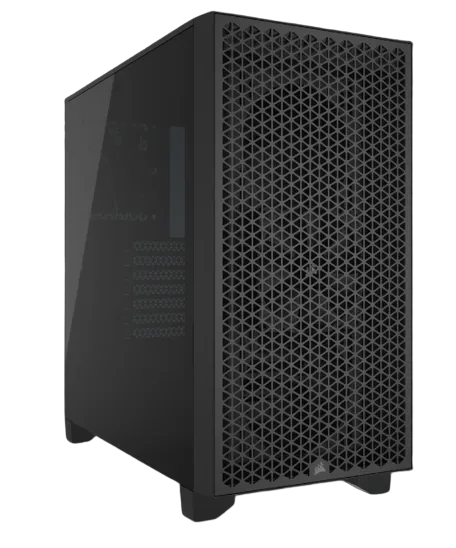 3000D AIRFLOW Black Mid-Tower PC Case; 2x 3.5'' |  2x 2.5'' Drive Bays; Up to 360mm Radiator compatible; 2x 120mm fan incl