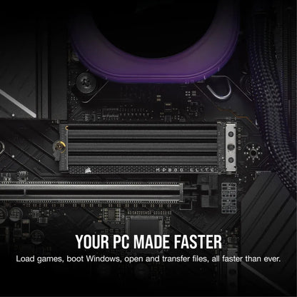 Corsair MP600 ELITE 2TB Gen4 PCIe x4 NVMe M.2 SSD with heatsink; Read Up To 7000MB/s; Write up to 6500MB/s