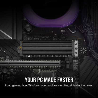 Corsair MP600 ELITE 2TB Gen4 PCIe x4 NVMe M.2 SSD with heatsink; Read Up To 7000MB/s; Write up to 6500MB/s