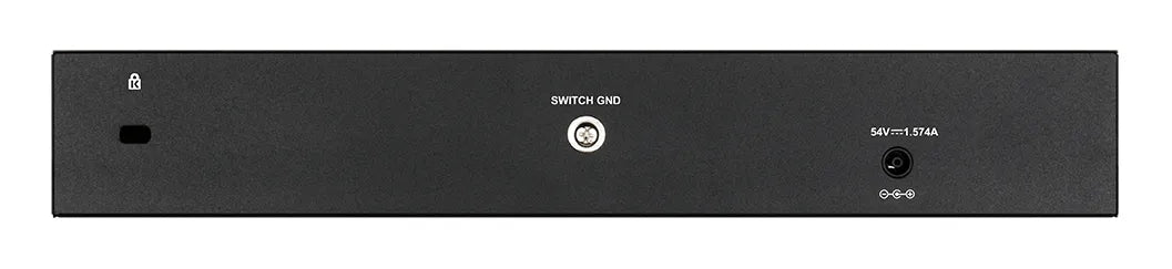 D-LINK 8-ports 10/100/1000Base-T PoE Smart Switch plus 2 SFP ports - 78W PoE budget