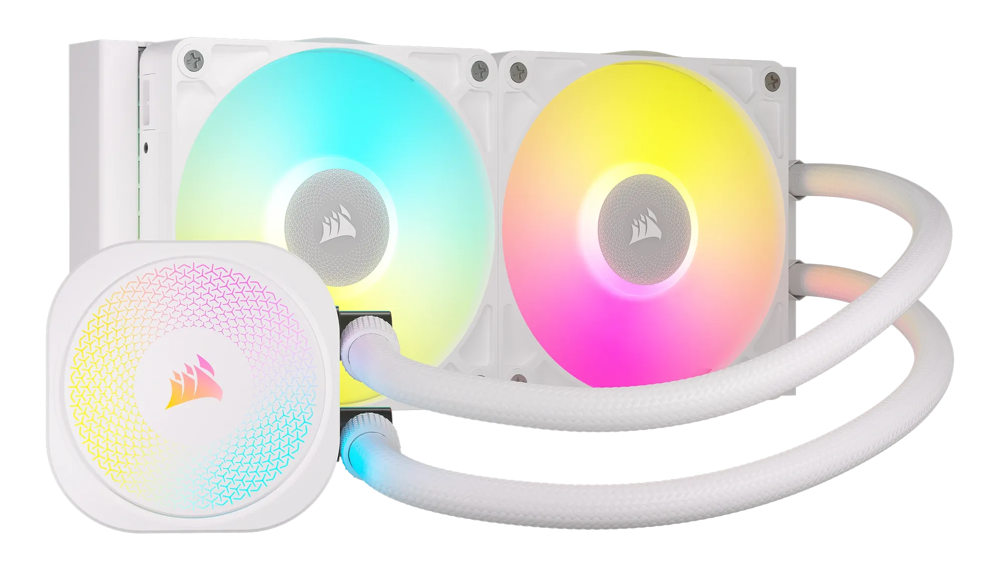 Corsair iCUE LINK TITAN 240 RX RGB Liquid CPU Cooler - White – RX120 RGB Fans – Fits Intel® LGA 1851/1700; AMD® AM5/AM4.