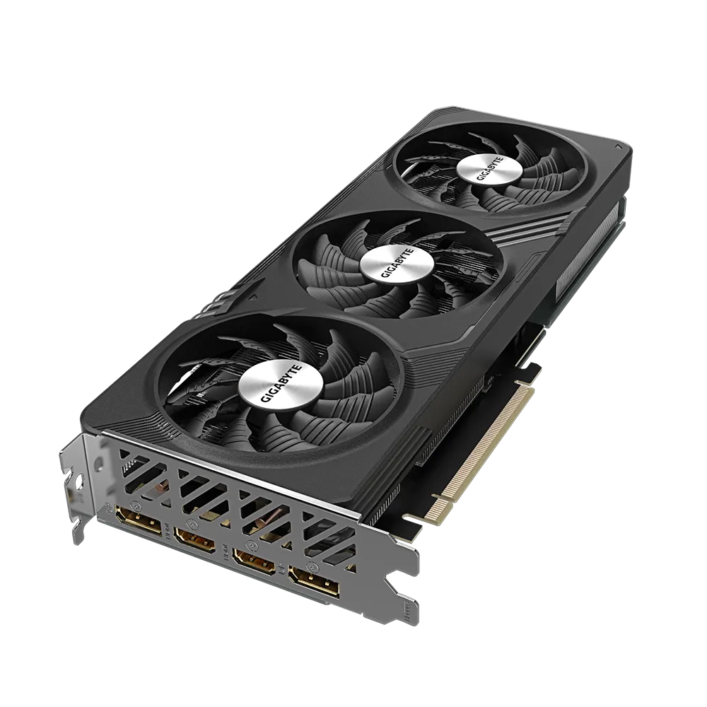 GIGABYTE nVidia GeForce RTX 4060 Gaming OC - 8GB GDDR6; 128-Bit Memory Bus; 2x HDMI; 2x DisplayPort; Min 450W PSU.